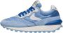 Voile blanche Suede and technical fabric sneakers Qwark Hype Woman Blue Dames - Thumbnail 1