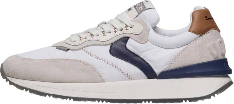 Voile Blanche Suède en Technische Stoffen Sneakers
