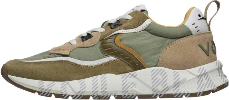 Voile Blanche Suède en Technische Stoffen Sneakers