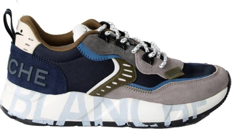 Voile blanche Heren Sneakers Club01 Grijs Marineblauw 2C22 Donkerblauw Blauw
