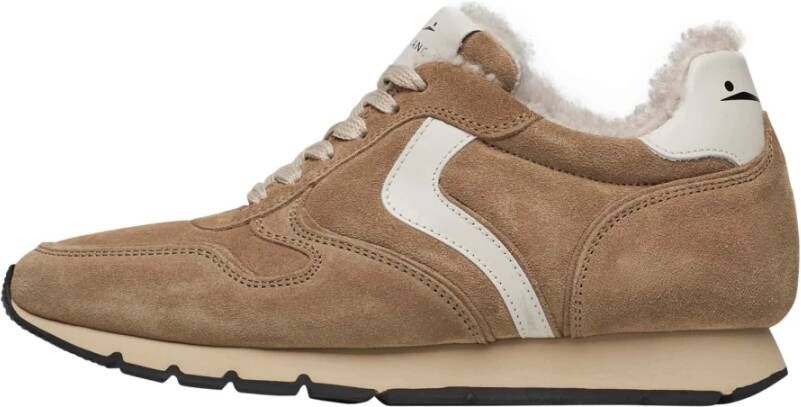 Voile blanche Suede sneakers Julia Pump FUR Brown Dames