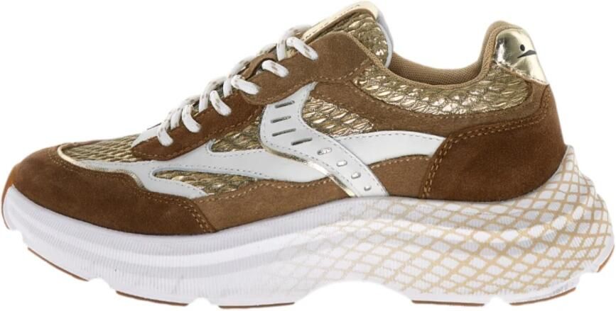 Voile Blanche Bruine Sneakers Eigentijds Ontwerp