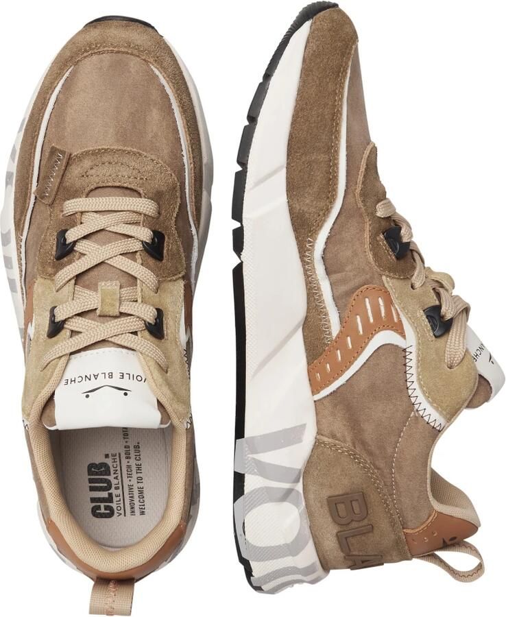 Voile blanche Sneakers laag 'CLUB01.' bruin