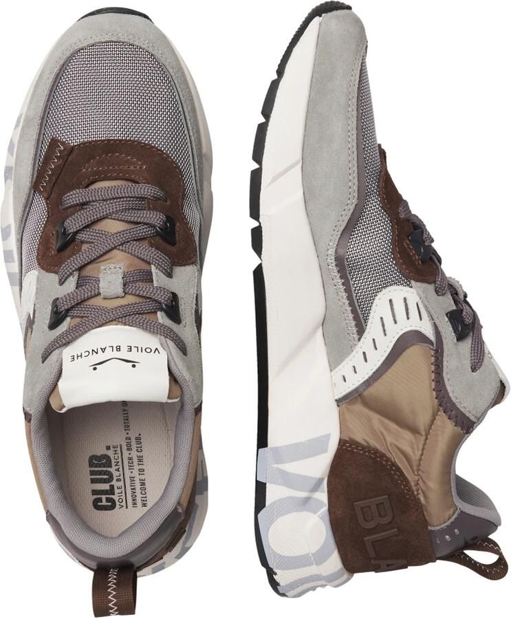 Voile Blanche CLUB01 Suède en stoffen sneaker