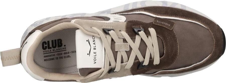 Voile Blanche Donkerbruin Taupe Sneaker Club01 - Foto 3