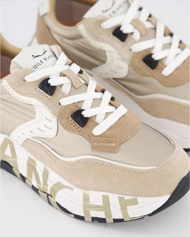 Voile Blanche Beige Suede Nylon Sneaker Club Sneakers - Foto 4
