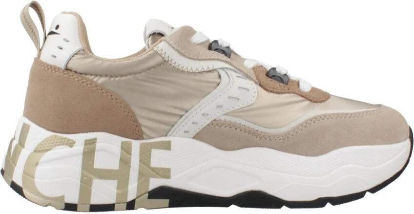 Voile Blanche Beige Suede Nylon Sneaker Club Sneakers