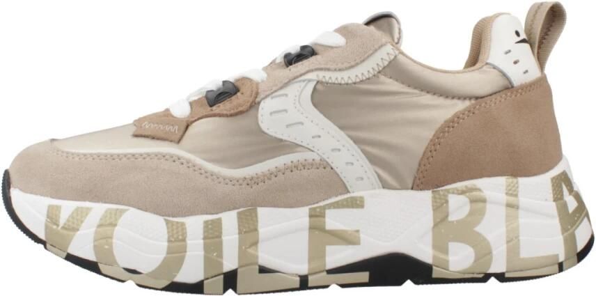 Voile Blanche Beige Suede Nylon Sneaker Club Sneakers - Foto 11