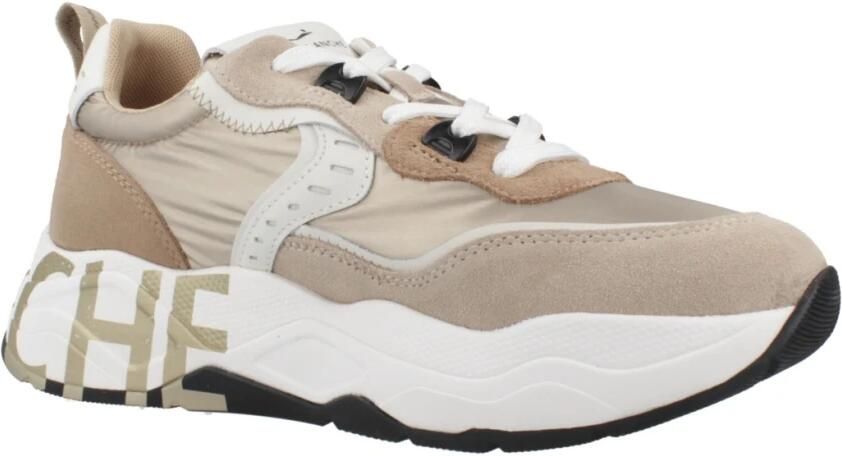 Voile Blanche Beige Suede Nylon Sneaker Club Sneakers - Foto 10