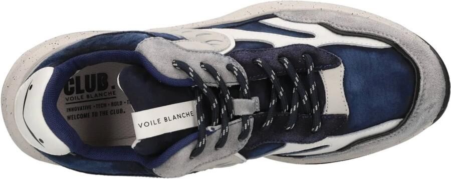Voile Blanche Blauwe Gewassen Leren Sneakers - Foto 3