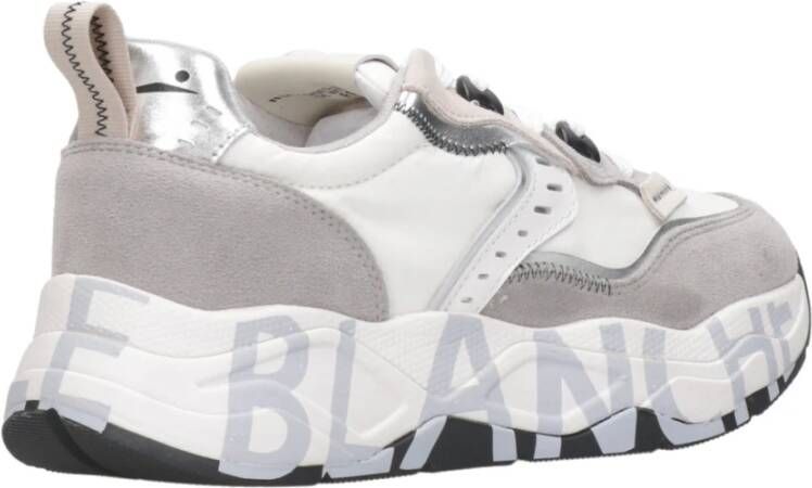 Voile blanche Gedurfde Club Sneakers met Technische Stof en Suède Gray Dames - Foto 3
