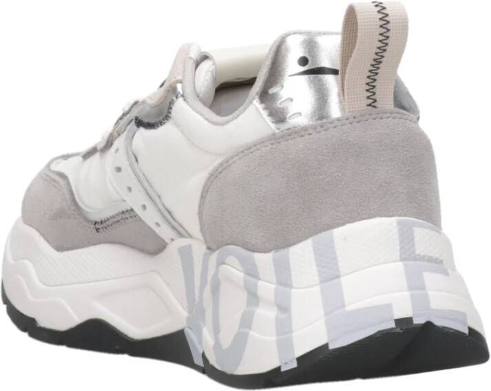 Voile blanche Gedurfde Club Sneakers met Technische Stof en Suède Gray Dames - Foto 2