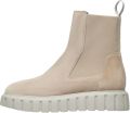 Voile blanche Suede ankle boots Grenelle Chelsea Beige Dames - Beige