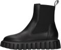 Voile blanche Leather boots Grenelle Chelsea Black Dames - Zwart