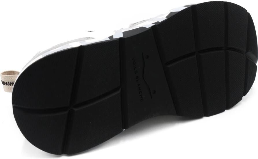 Voile blanche Grijze Sneakers met Leren en Stoffen Voering Grijs Dames