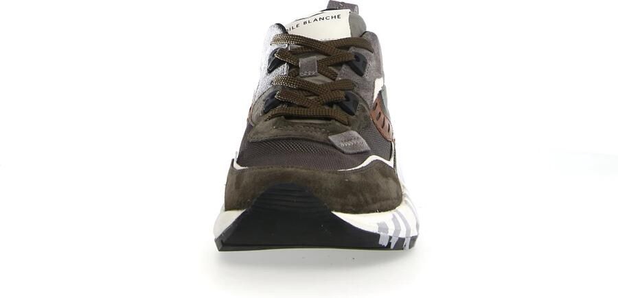 Voile blanche Suède Sneakers met Lichtgewicht Rubberen Zool Multicolor Heren - Foto 5