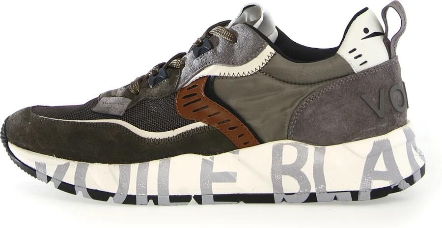 Voile blanche Suède Sneakers met Lichtgewicht Rubberen Zool Multicolor Heren - Foto 4