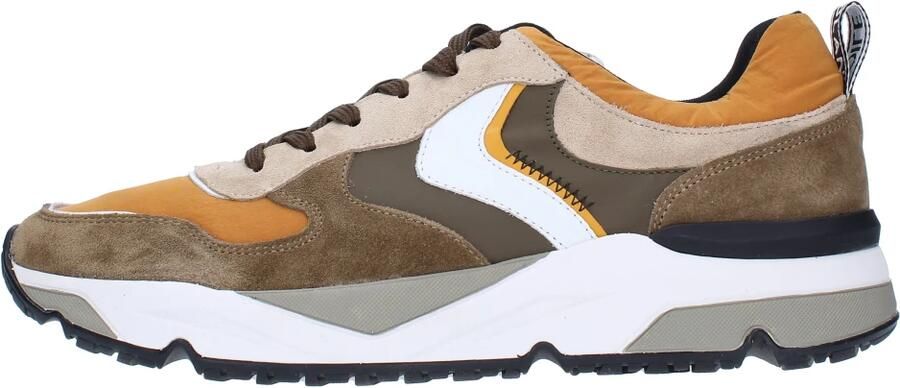 Voile blanche Geknoopte Taupe Oranje Schoenen voor Heren Green