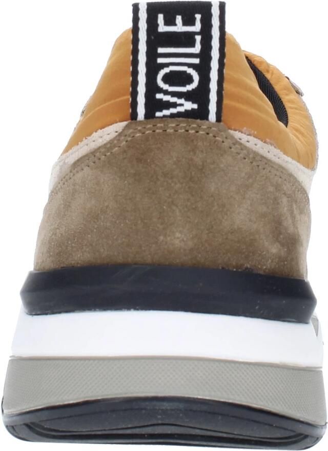 Voile blanche Geknoopte Taupe Oranje Schoenen voor Heren Green - Foto 3