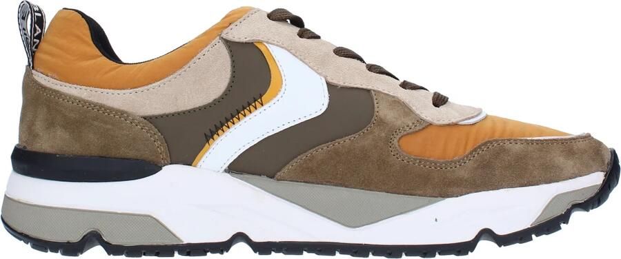 Voile blanche Geknoopte Taupe Oranje Schoenen voor Heren Green - Foto 4