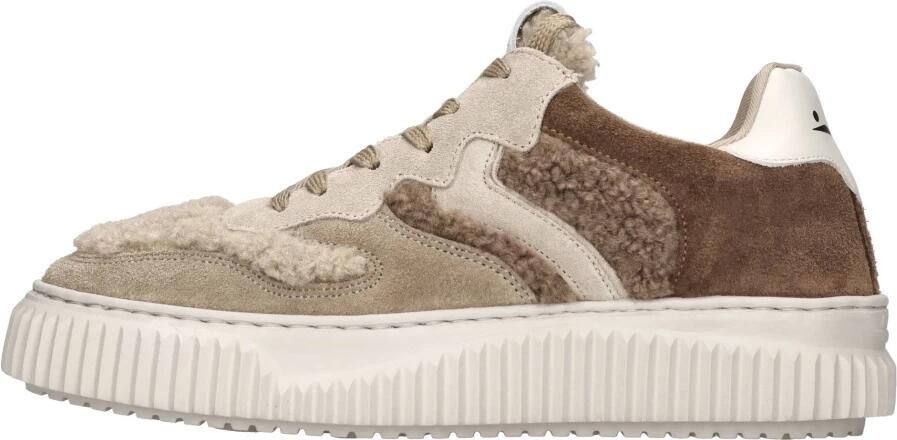 Voile blanche Suede and wool sneakers Laura Brown Dames