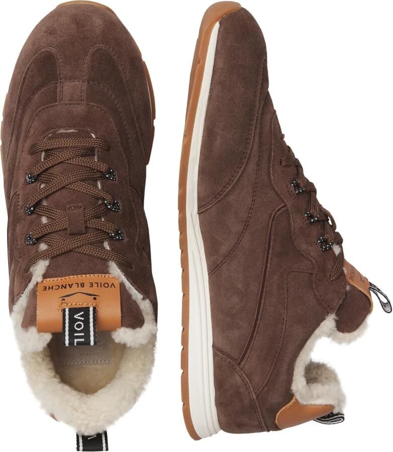 Voile blanche Sneakers laag 'PLAY SNEAK FUR M 01.' donkerbruin