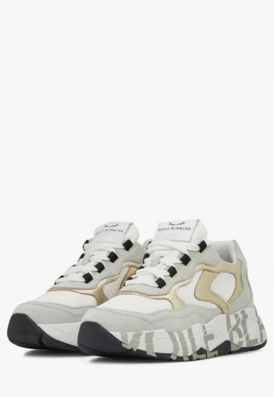 Voile blanche Leren en stoffen sneakers voor vrouwen White Dames - Foto 3