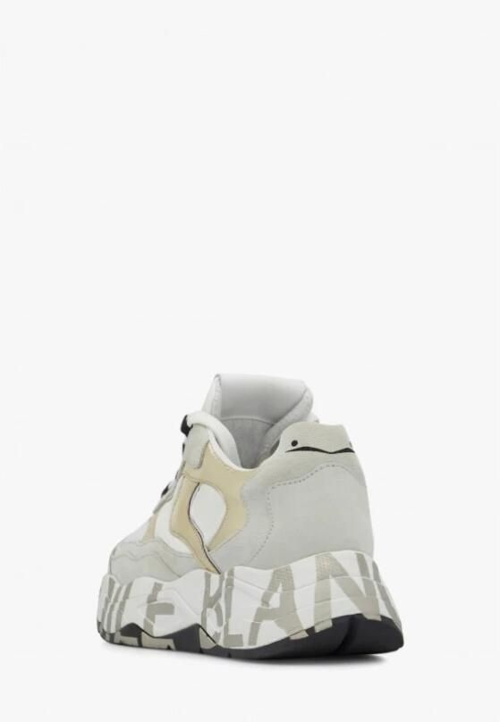 Voile blanche Leren en stoffen sneakers voor vrouwen White Dames - Foto 3