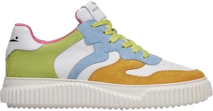 Voile blanche Leather and suede sneakers Laura Multicolor Dames - Foto 2