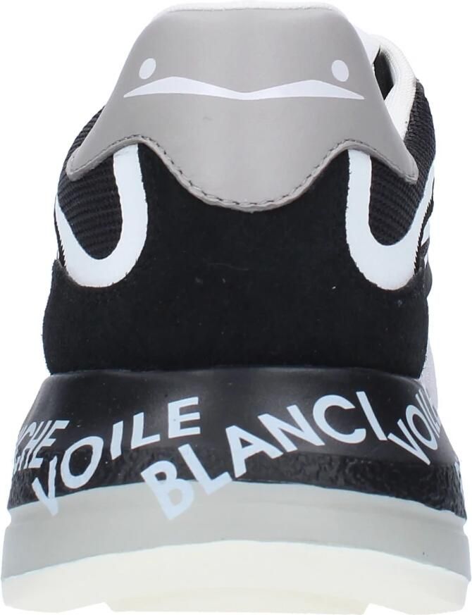 Voile blanche Leather and fabric sneakers Shine. Black Heren - Foto 3