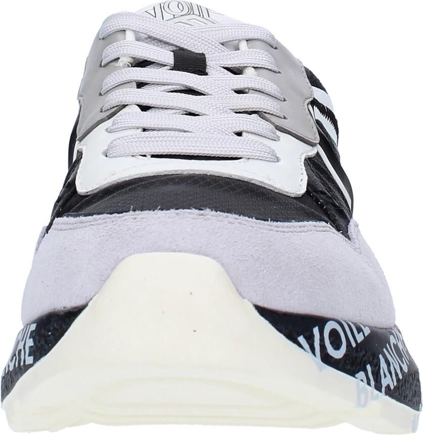 Voile blanche Leather and fabric sneakers Shine. Black Heren - Foto 2