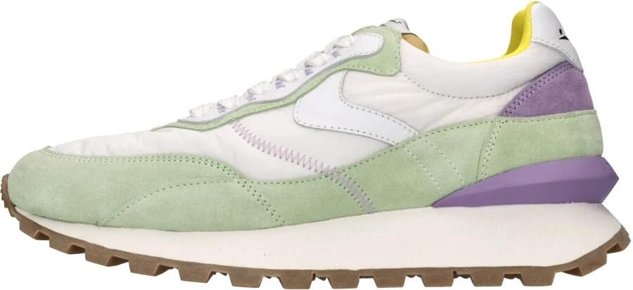 Voile blanche Suede and technical fabric sneakers Qwark Hype Woman Multicolor Dames