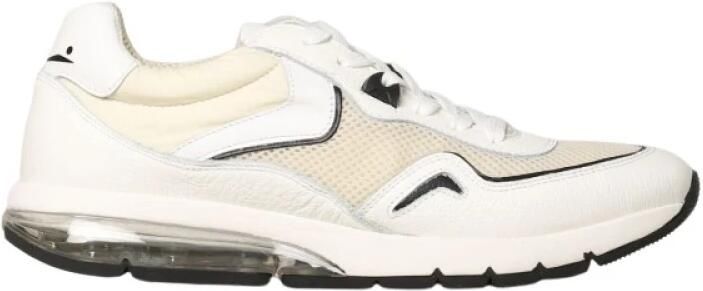 Voile Blanche Sneakers van leer en stof