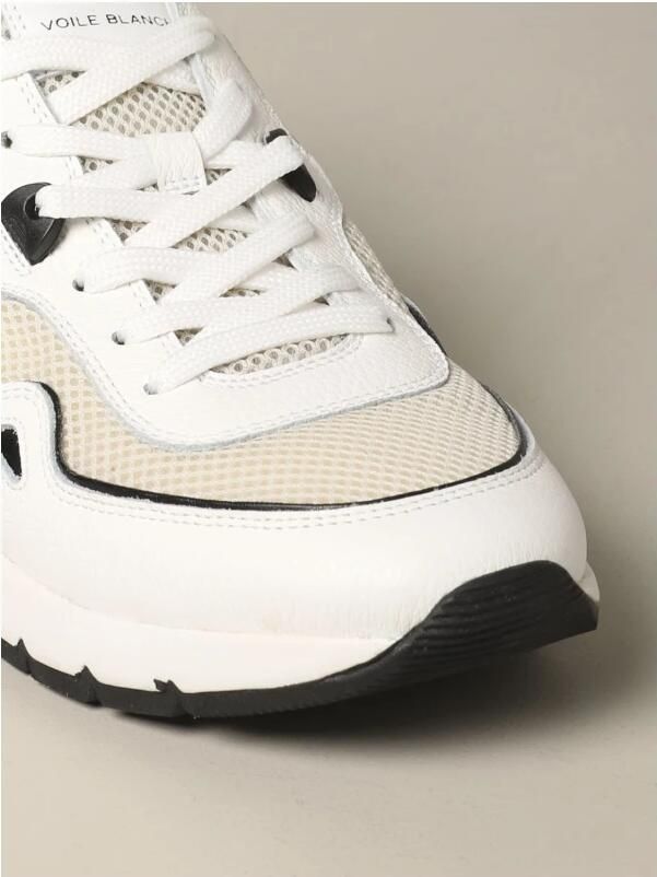 Voile Blanche Sneakers van leer en stof - Foto 2