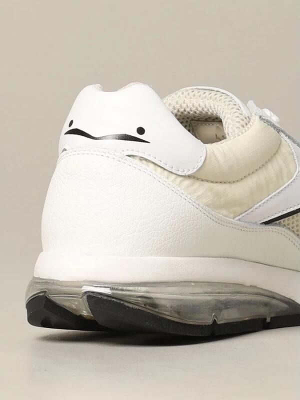 Voile Blanche Sneakers van leer en stof - Foto 4
