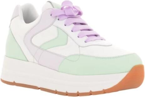 Voile Blanche Witte Sneakers met Mint en Lila Accents - Foto 3