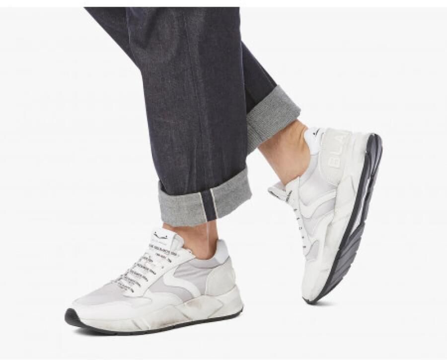 Voile Blanche Witte Sneakers met Suède Bovenkant - Foto 2