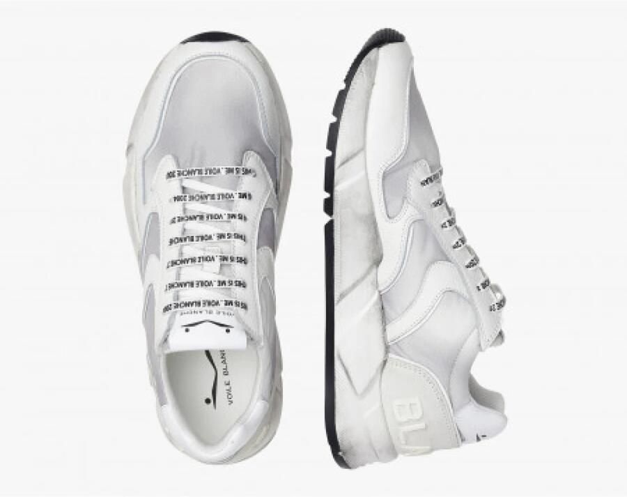 Voile Blanche Witte Sneakers met Suède Bovenkant - Foto 4