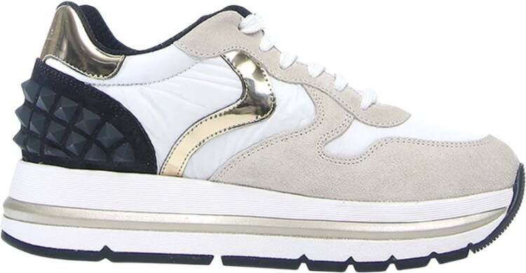 Voile blanche Witte Casual Textiel Sneakers Wit Dames