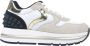Voile blanche Witte Casual Textiel Sneakers met 4cm Rubberen Zool White Dames - Thumbnail 1