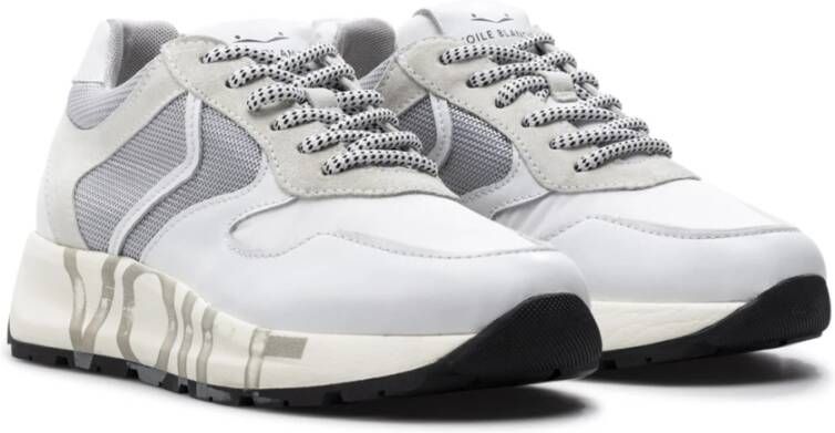 Voile blanche Witte Leren Sneakers Wit Dames