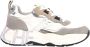 Voile blanche Grijze Sneakers met Leren en Stoffen Voering Grijs Dames - Thumbnail 11