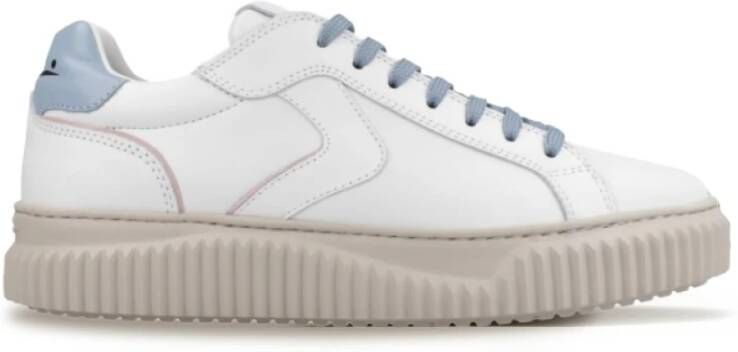 Voile blanche Witte Sneakers met Blauwe Details White Dames