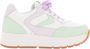 Voile Blanche Witte Sneakers met Mint en Lila Accents - Thumbnail 1