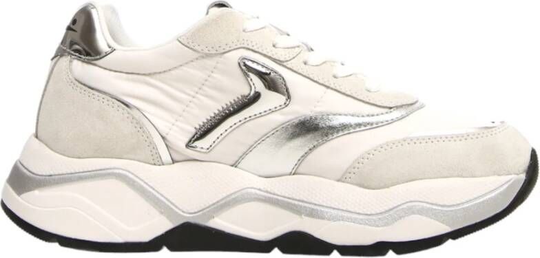 VOILE BLANCHE Lage Sneakers Dames Club108 Maat: 36 Materiaal: Suède Kleur: Wit - Foto 5