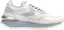 Voile blanche Suede and technical fabric sneakers Qwark Hype Woman White Dames - Thumbnail 7