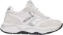 Voile Blanche Witte sportieve sneakers met leren details - Thumbnail 1