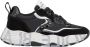 Voile blanche Zwarte Sneakers met Leren en Stoffen Voering Black Dames - Thumbnail 6