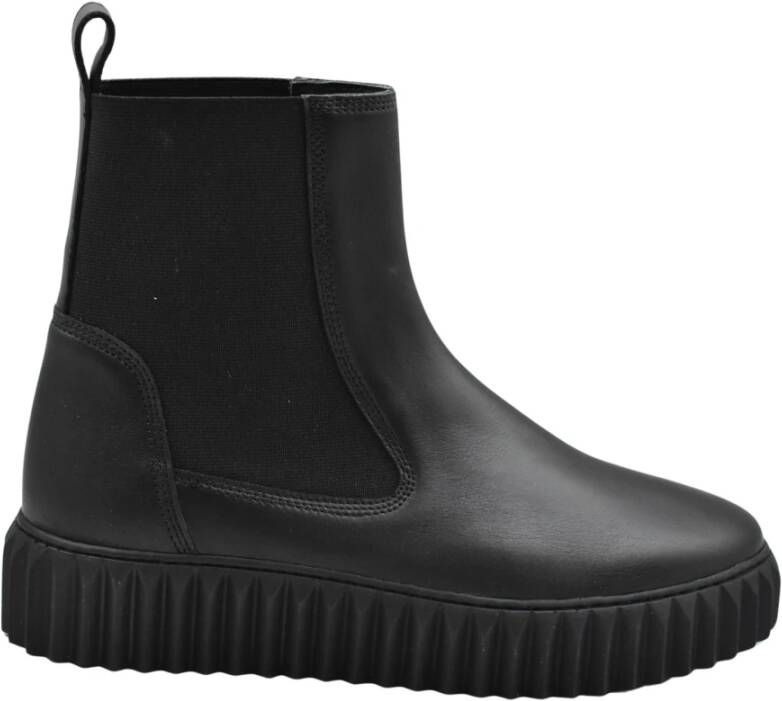 Voile Blanche Zwarte Veterschoenen voor Vrouwen