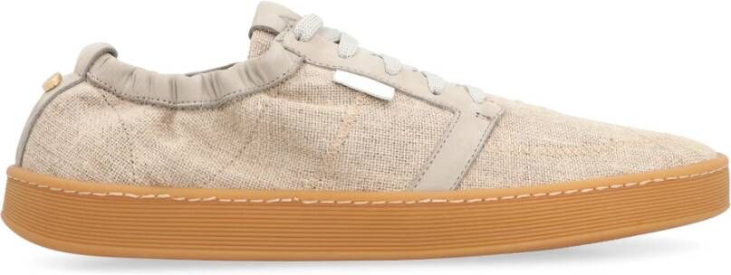 Volta Lage leren sneakers met rubberen zool